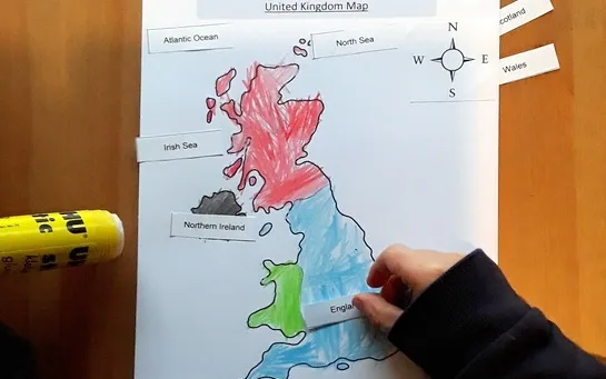 Activity One - Map Of The United Kingdom