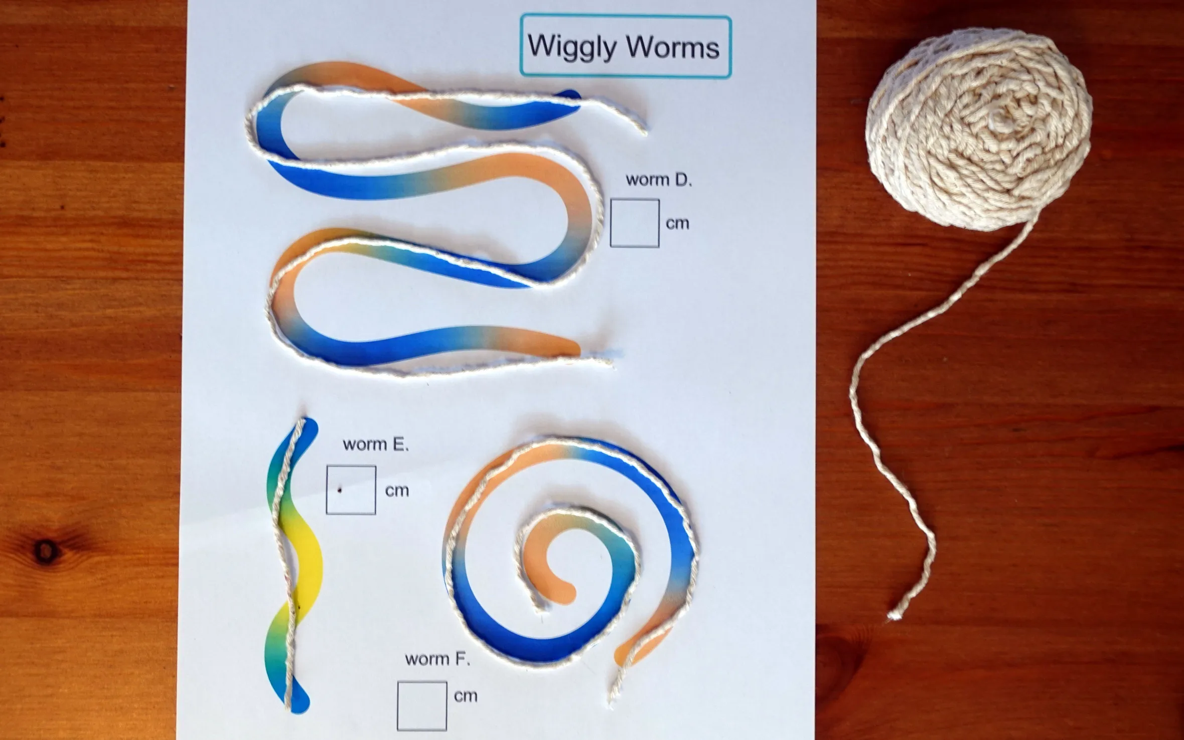 Activity Three - Wiggly Worm Challenge